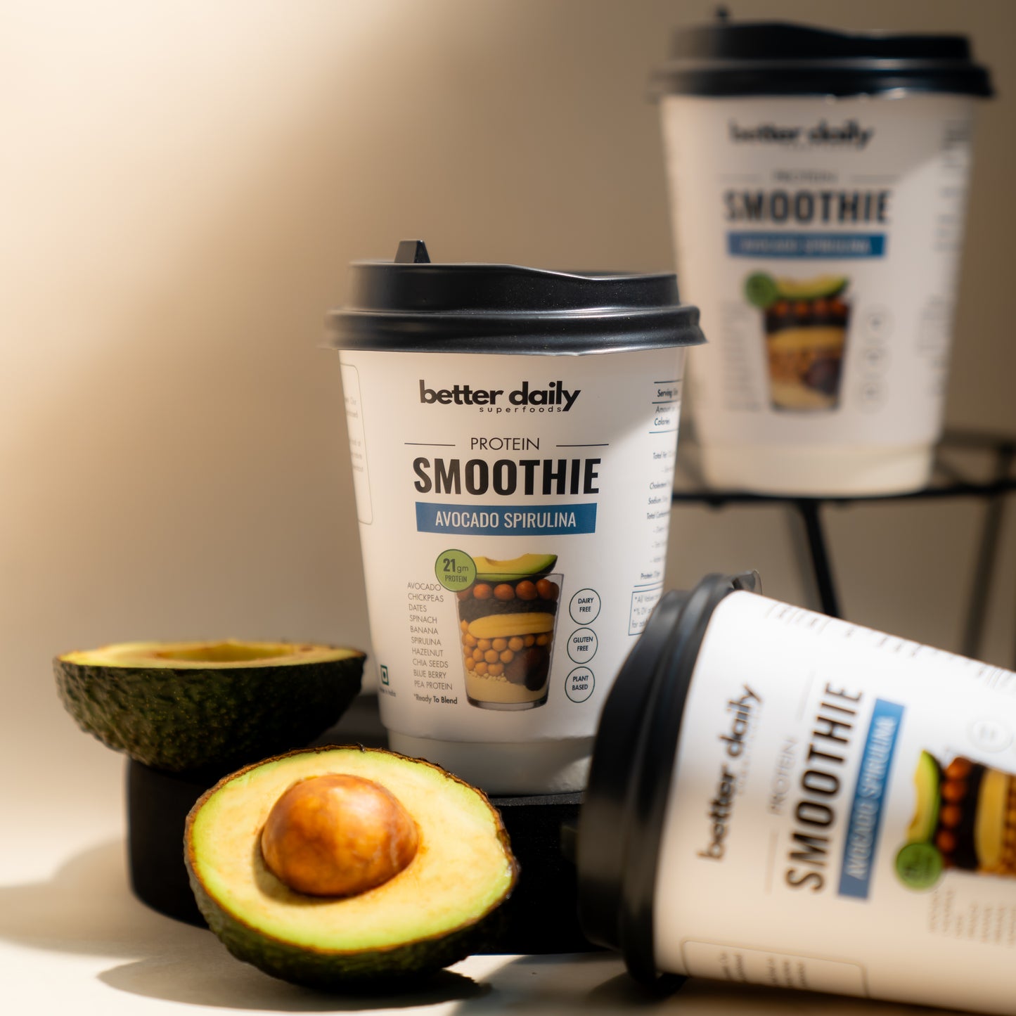 Avocado Spirulina Protein Smoothie