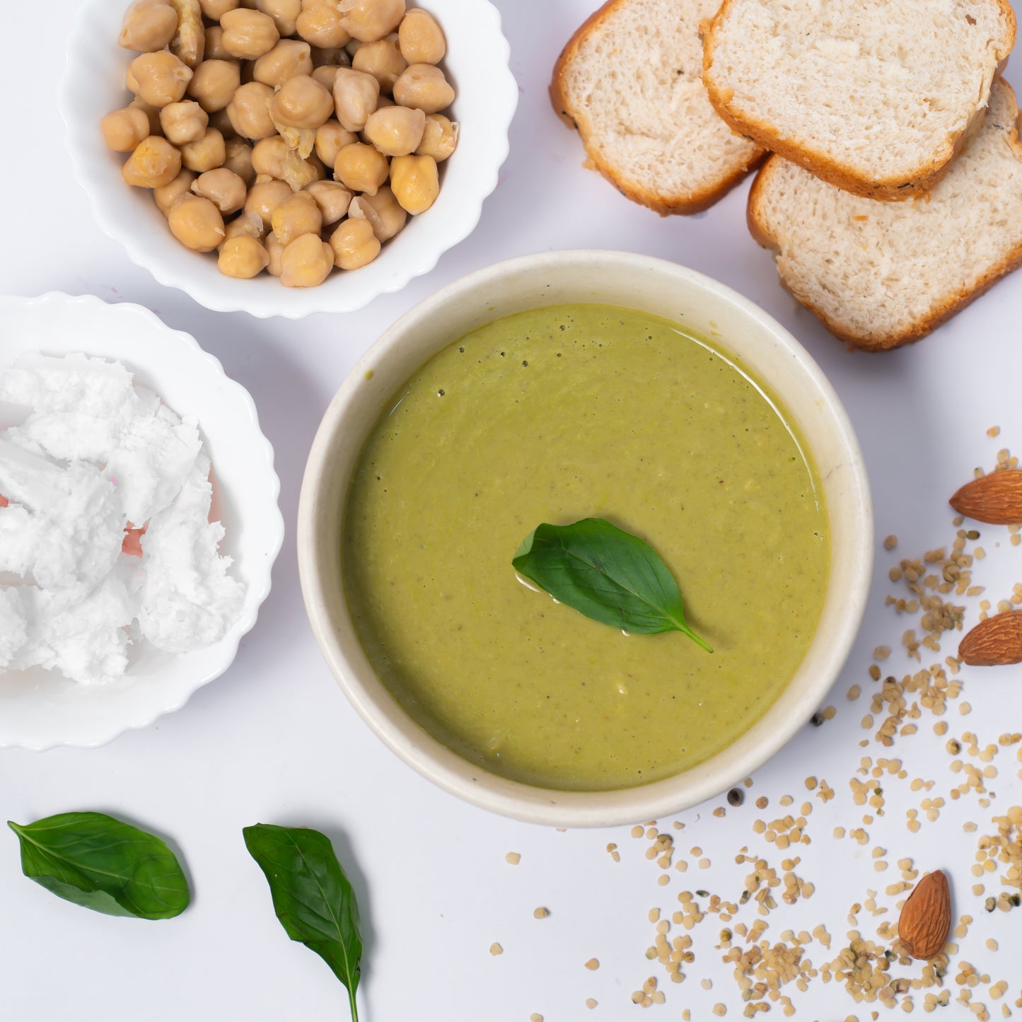 Broccoli & Almond Protein Soup