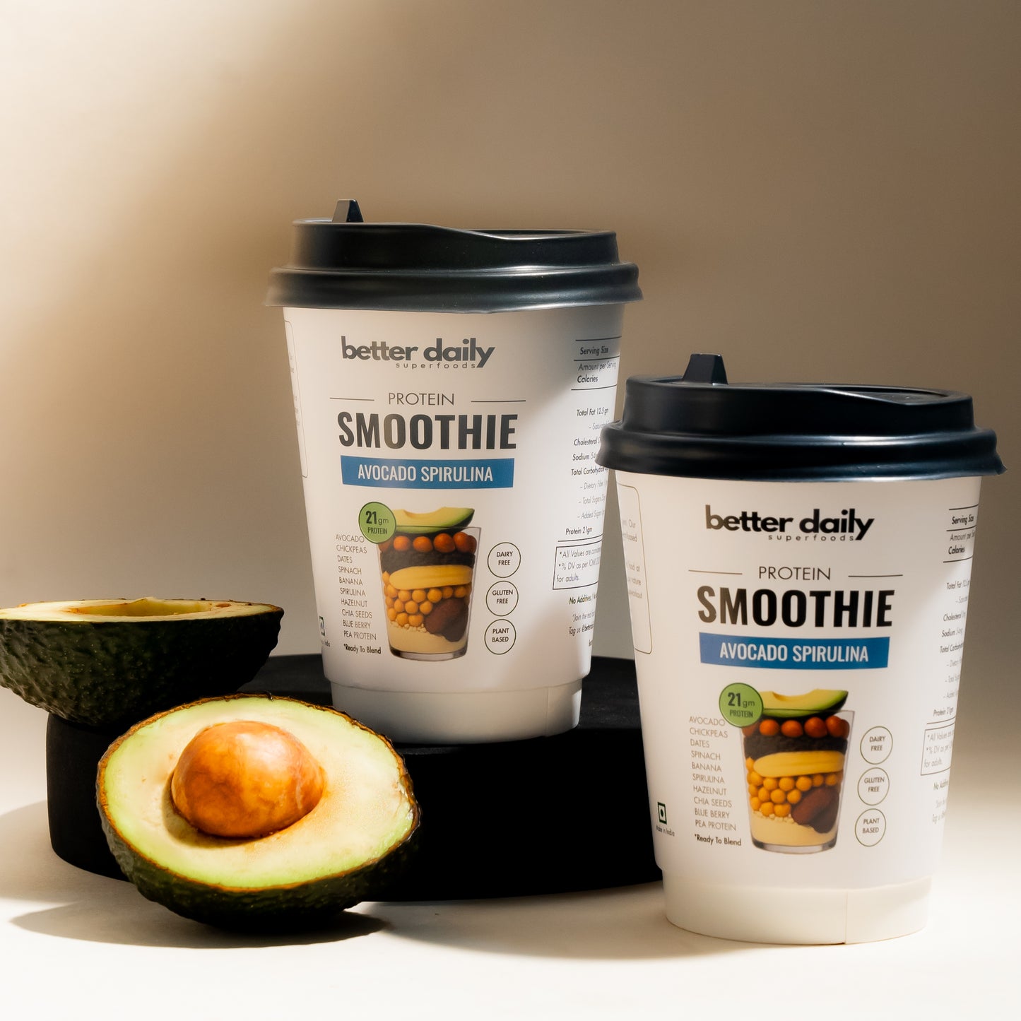 Avocado Spirulina Protein Smoothie