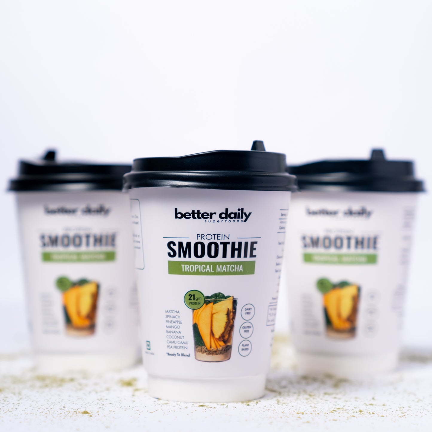 Tropical Matcha Protein Smoothie