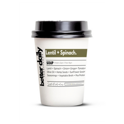 Lentil & Spinach Protien Soup | Better Daily